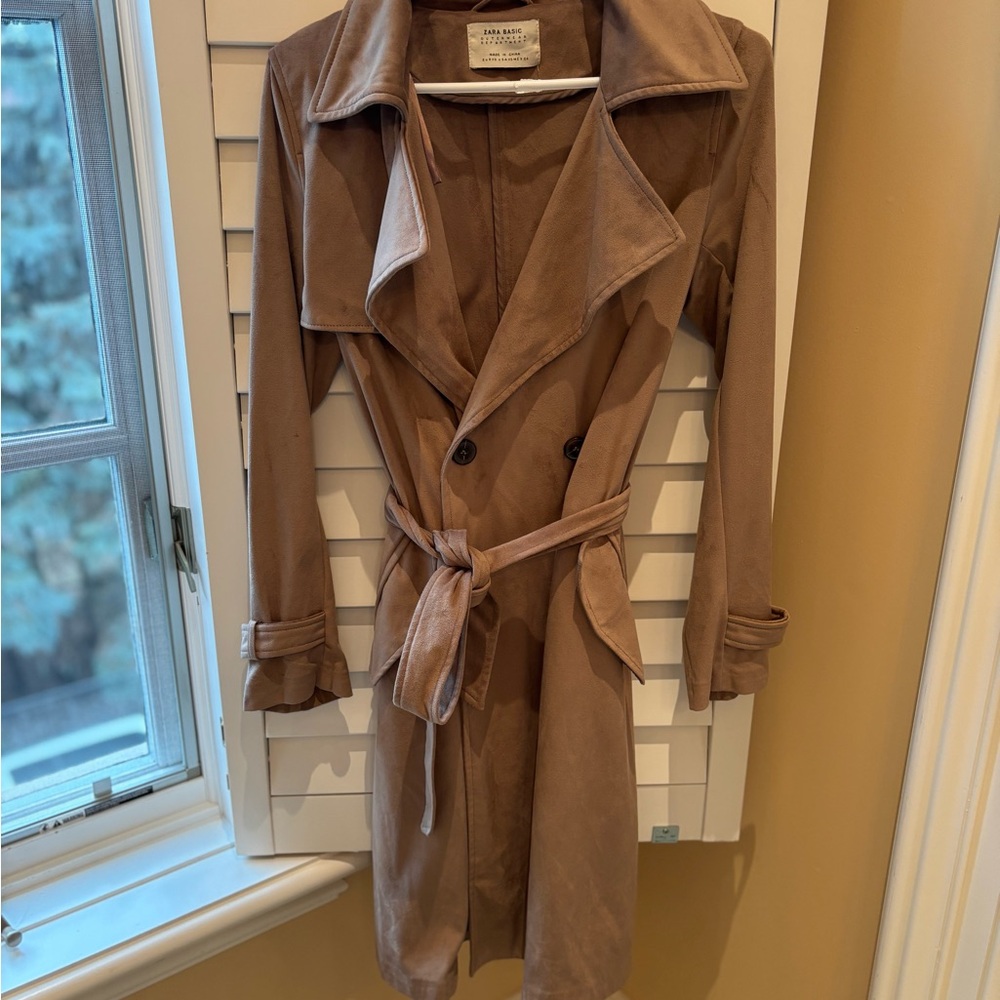 Zara Women's Classic Brown Trench Coat
